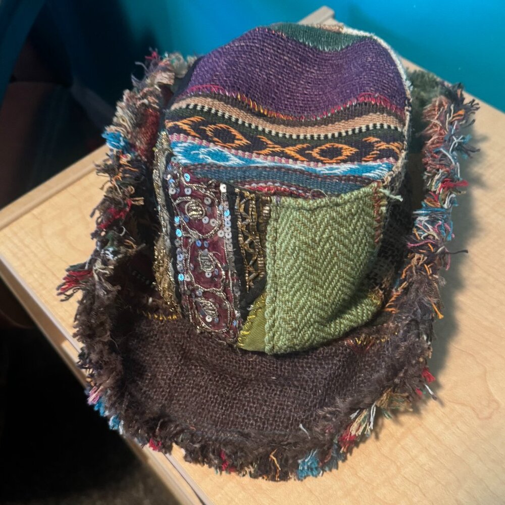 Multicolor Patchwork Bucket Hat - Picture 2 of 2